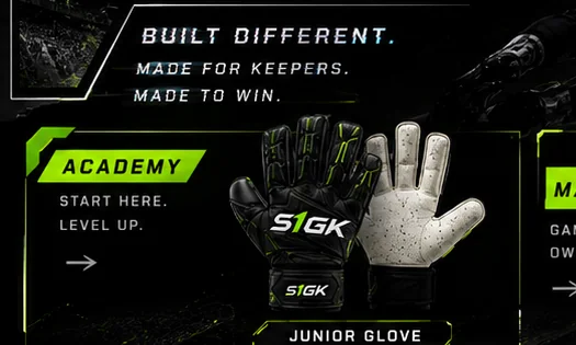 Academy level goalkeeper gear